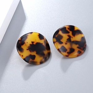 Faux Tortoise Shell Earrings